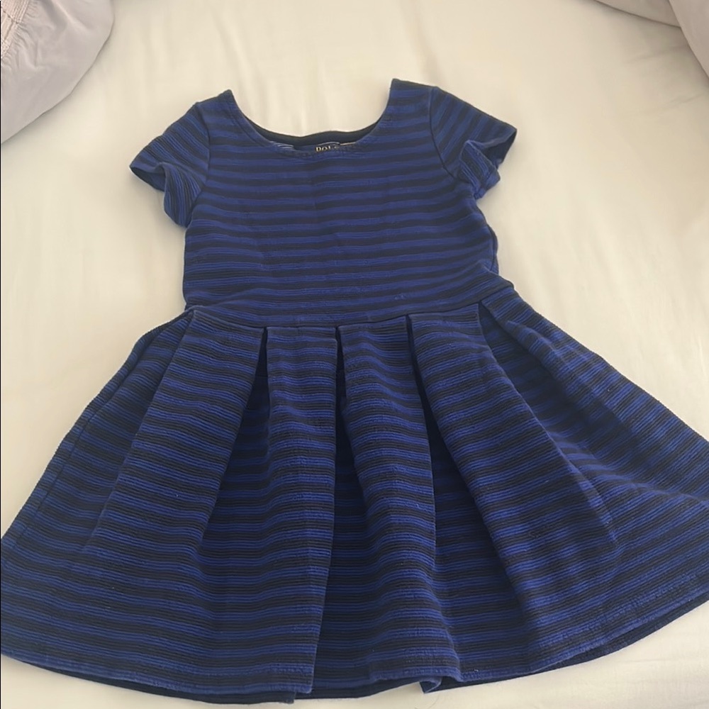 Polo Ralph Lauren Blue Striped Dress